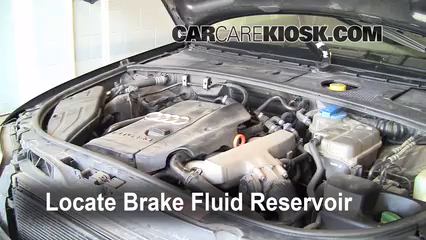 Add Brake Fluid: 2002-2008 Audi A4 Quattro - 2002 Audi A4 Quattro 1.8L